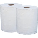 Белые двухслойные бумажные полотенца для мастерских (2 упаковки)