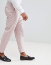 Ružové elegantné svadobné nohavice W28 L32 Materiálové zloženie w opisie