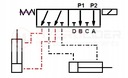 DZIELNIK VÁLVULA ELECTROMAGNÉTICA VÁLVULA HIDRÁULICO ELÉCTRICO 6/2 50L/MIN 12V 1/2