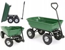 Prepravný záhradný vozík do 300kg zelený CHM Počet kolies 4