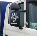 Наклейки SCANIA GRYF на зеркала и воздухозаборники