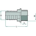 PRZYLACZE WEZA SIMPLE 25MM TORNILLO EXTERIOR 1'' 