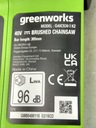 S32 Greenworks G40CS30IIK2 Reťazová píla 40V Hmotnosť (s balením) 3 kg