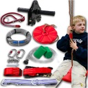 ПОРТАТИВНЫЙ ПАРКОВЫЙ ЗИПЛАЙН ДЛЯ ДЕТЕЙ, ПОДНИМАЮЩИХСЯ ПО ЛЕСТНИЦЕ