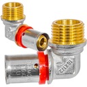 ПРЕССОВАННЫЙ PEX ALUPEX FI 16x1/2 НЕСКОЛЬКО КОЛЕНО ПРОЧНАЯ ЛАТУНЬ АЛМАЗ