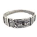 Серебряные четки на палец (кольцо) размер 22