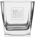Набор из 2 стаканов для виски, мини-диск MiniDisc MD с гравировкой