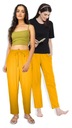Dámske polyesterové nohavice Pantoneclo (žlté) – 2 ks Combo Pack