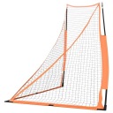 Бейсбольная сетка, оранжево-черная, 183x182x183 см.