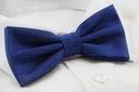 Мужской галстук-бабочка с нагрудным платком - Альти - синий, мелкий узор