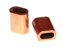 ЗАЖИМ ДЛЯ ТРОСА 4мм, медь - 01008
