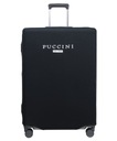 Черный гибкий чехол для большого чемодана PUCCINI Black PBA 1