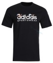 УДОБНАЯ ФУТБОЛКА ADIDAS ИЗ ХЛОПКА СПОРТИВНАЯ ОДЕЖДА С ГРАФИКОЙ XL