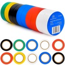 ИЗОЛЕНТА ИЗОЛЯЦИОННАЯ НАБОР ЛЕНТЫ ПВХ ЦВЕТНОЙ 10ШТ ВОДОНЕПРОНИЦАЕМАЯ 19х10 м