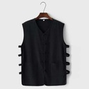 Летние тонкие мужские льняные свободные расклешенные брюки