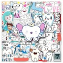 W130 AUTOCOLLANTS STICKER BOMB PLAQUETTES WLEPKI ZEBY ZAB DENTYSTA 50SZTphoto 4