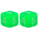 НАБОР ИЗ 2 КУБИКОВ D6 ДЛЯ РПГ РАДИОАКТИВНЫХ КУБИКОВ 1,6 СМ