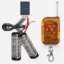 STROBOSCOPE ORANGE COLOR BEAM LED BEAM 12V 24V 4 MODULES LAFETTE 4 PARTIES  photo 9