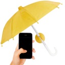 МИНИ-ЗОНТИК СОЛНЕЧНЫЙ ЗОНТ ДЛЯ СМАРТФОНА ЖЕЛТЫЙ 26 СМ
