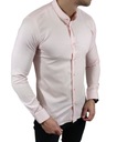 Slim fit košeľa so stojačikom ružová EGO01 - S Dominujúci materiál bavlna