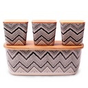 CHLEBAK + 3 POJEMNIKI KUCHENNE ZESTAW BAMBUSOWA DESKA DO KROJENIA