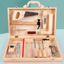 Большой деревянный набор инструментов для детей DIY Kit Box