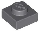 LEGO ТАРЕЛКА 1X1 ТЕМНО-СЕРАЯ 3024 ЗА 10 ШТ.