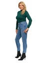 Женские джинсы SKIN JEANS с завышенной талией, обычные джинсовые брюки MORAJ, размер 44