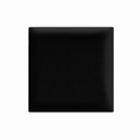 Nástenný panel 30 x 30 cm čalúnený 3D čelo v čiernej farbe