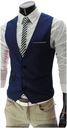 КЛАССИЧЕСКИЙ ЭЛЕГАНТНЫЙ МУЖСКОЙ ЖИЛЕТ МОДНЫЙ ПРИГЛАЖЕННЫЙ КРОЯ