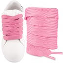Szerokie grube sznurówki RÓŻOWE do butów Campusy 15mm płaskie Sulpo 120 cm