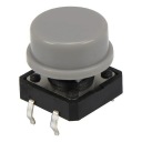 Тактовый переключатель 12х12 с СЕРОЙ кнопкой