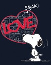 Peanuts Snoopy Comic Love Príchuť 02 Oficiálne Tees Pohlavie Výrobok pre mužov