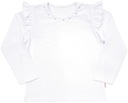 Белая торжественная блузка для девочки с ЖЕМЧУГОМ, хлопок, для школы AIPI 140