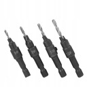 4PCS КОМПЛЕКТ WIERTARKI ZE СТАЛІ WEGLOWEJ 6-12# Z AKCESORIAMI ВІДДІЛ ІНСТРУМЕНТІВ 95  (17895454390) фото min 6
