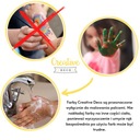 Farby na maľovanie prstami pre deti kreatívna zábava bezpečné 6 x 40 ml Značka Creative Deco
