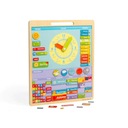 Bigjigs Toys: Magnetická vzdelávacia tabuľa Magnetic Weather Board Druh magnetická tabuľa