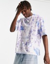 Tričko oversize tie dye a logo z piki použité S Veľkosť S