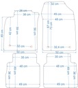 Dywaniki welurowe Opel Vectra C Kombi 03-09ECONOMY Numer katalogowy producenta SE063