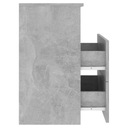 vidaXL Nočný stolík, sivý betón, 50x32x60 cm Farba nábytku betón