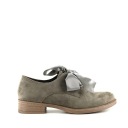 Женские замшевые туфли SERGIO 303 оливково-зеленые 39