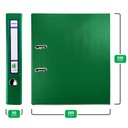 Zakladač A4 50mm úzky pákový kancelársky EKOBOX ZELENÁ 5ks Farba Odtiene zelenej