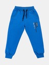 ДЕТСКИЕ СПОРТИВНЫЕ БРЮКИ, ХЛОПКОВЫЕ ДЖОГГЕРЫ ДЛЯ МАЛЬЧИКОВ, синие 122