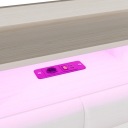 Розкладний диван 140x190см Дитяче ліжко З шухлядами LED USB Підніжка Білий