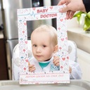 Baby Doctor - Podbradník s rukávmi Dominujúca farba biela