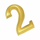 GERDA Номер 2 самоклеящаяся 5 см золотой