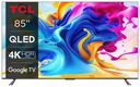 TCL 85C645 QLED 4K Google TV HDR10 Atmos TV