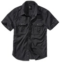 Brandit Vintage Рубашка с коротким рукавом черная XXL