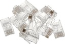 Модульная вилка RJ45 8p8c, провод cat6, 10шт.