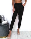 Elegantné dámske nohavice CIGARETKY vysoký stav Módne elastické L/XL Dominujúca farba čierna